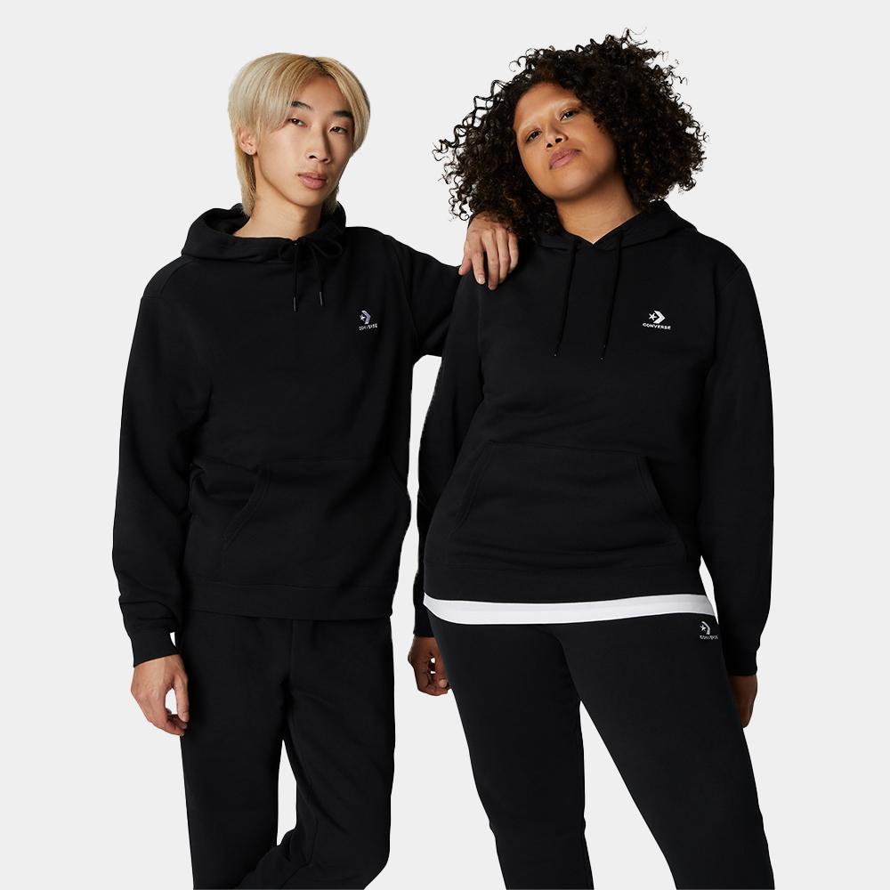 Converse Go-To Embroidered Star Chevron Standard-Fit Fleece Hoodie