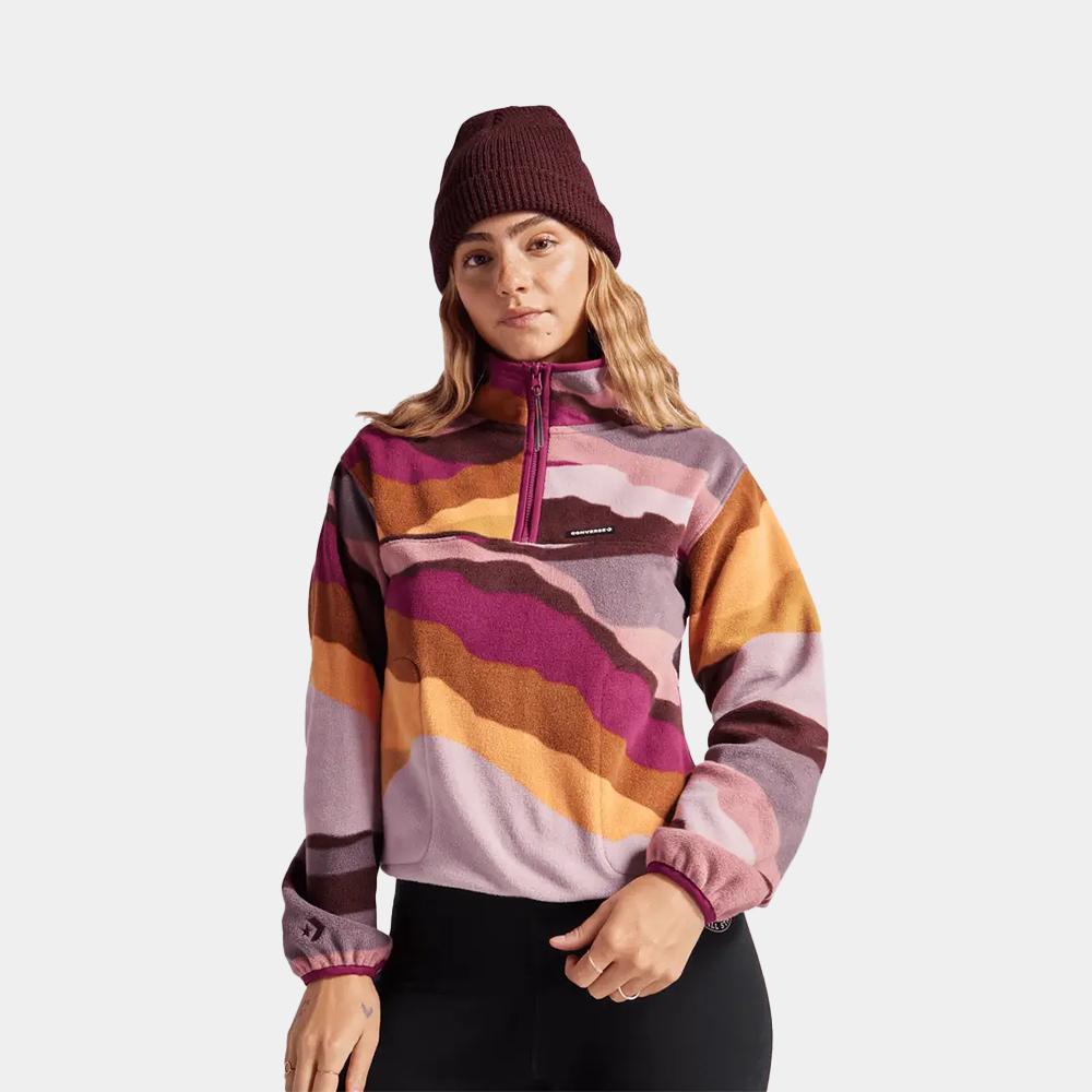 Counter Climate Polar Fleece Abstract Half-Zip Popover
