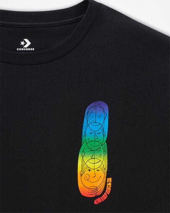 Pride Deconstructed Graphic Tee Black