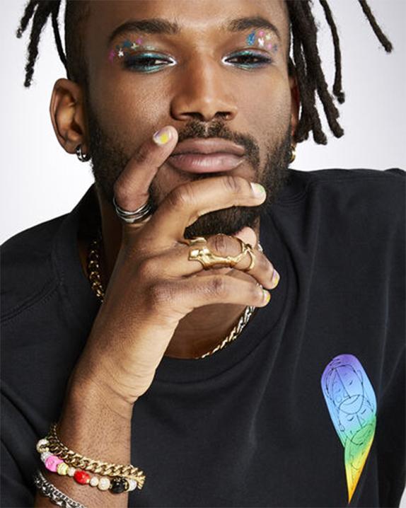 Pride Deconstructed Graphic Tee Black