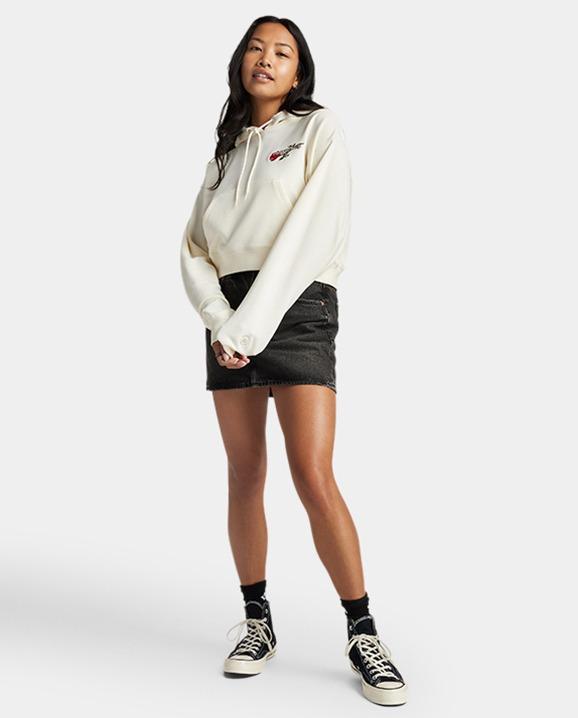Thorned Rose Cropped Hoodie