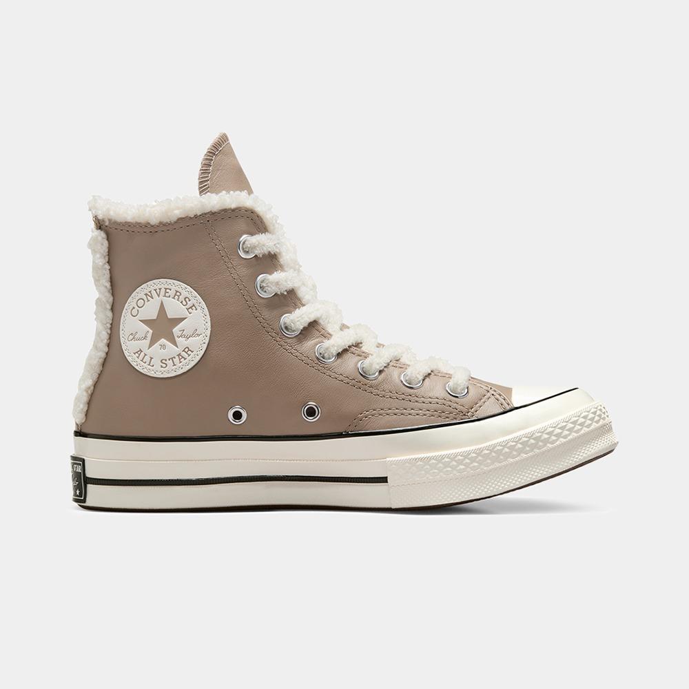 Chuck 70 Leather & Faux Sherpa