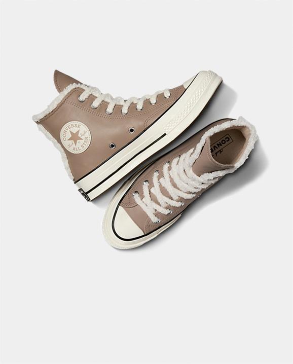 Chuck 70 Leather & Faux Sherpa