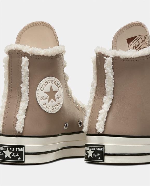 Chuck 70 Leather & Faux Sherpa
