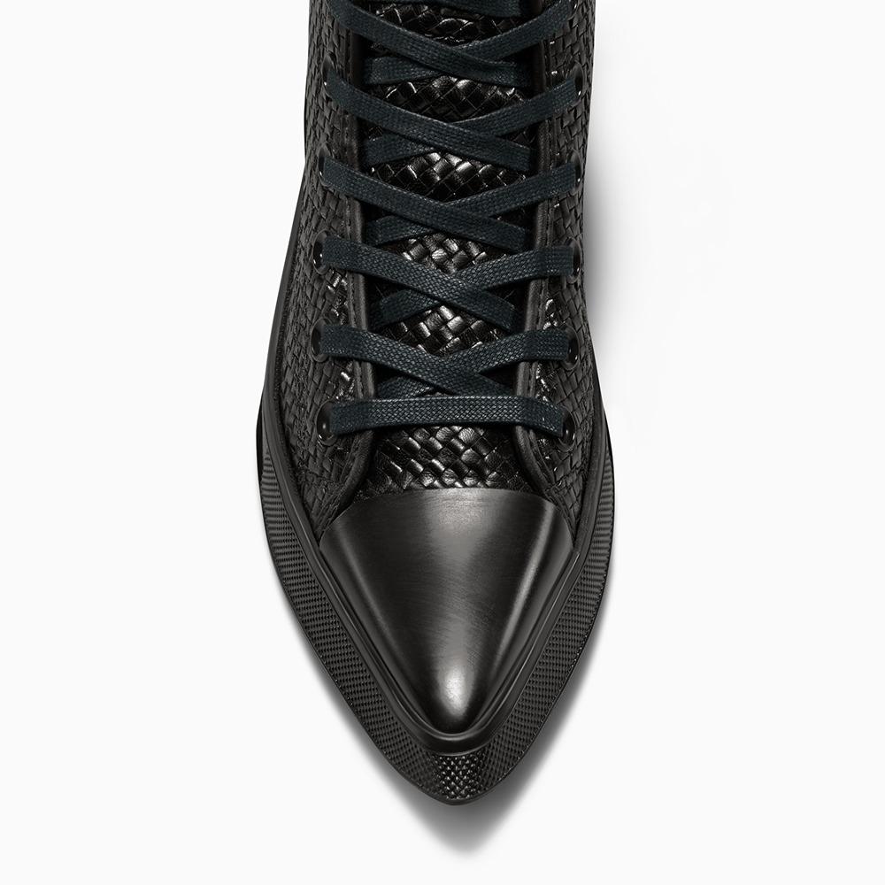 Chuck 70 De Luxe Pointed Platform Woven Leather