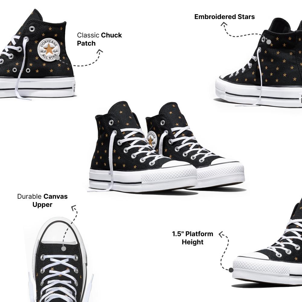 Chuck Taylor All Star Lift Platform Embroidered Stars