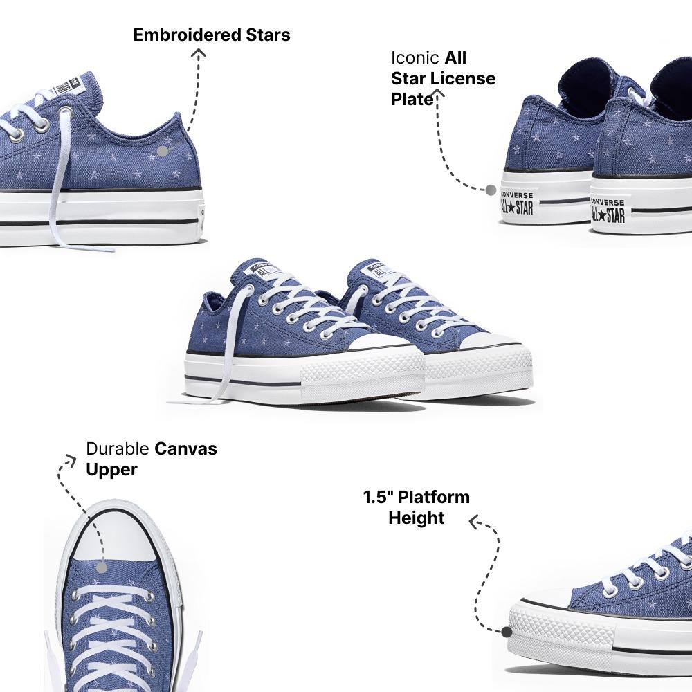 Chuck Taylor All Star Lift Platform Embroidered Stars