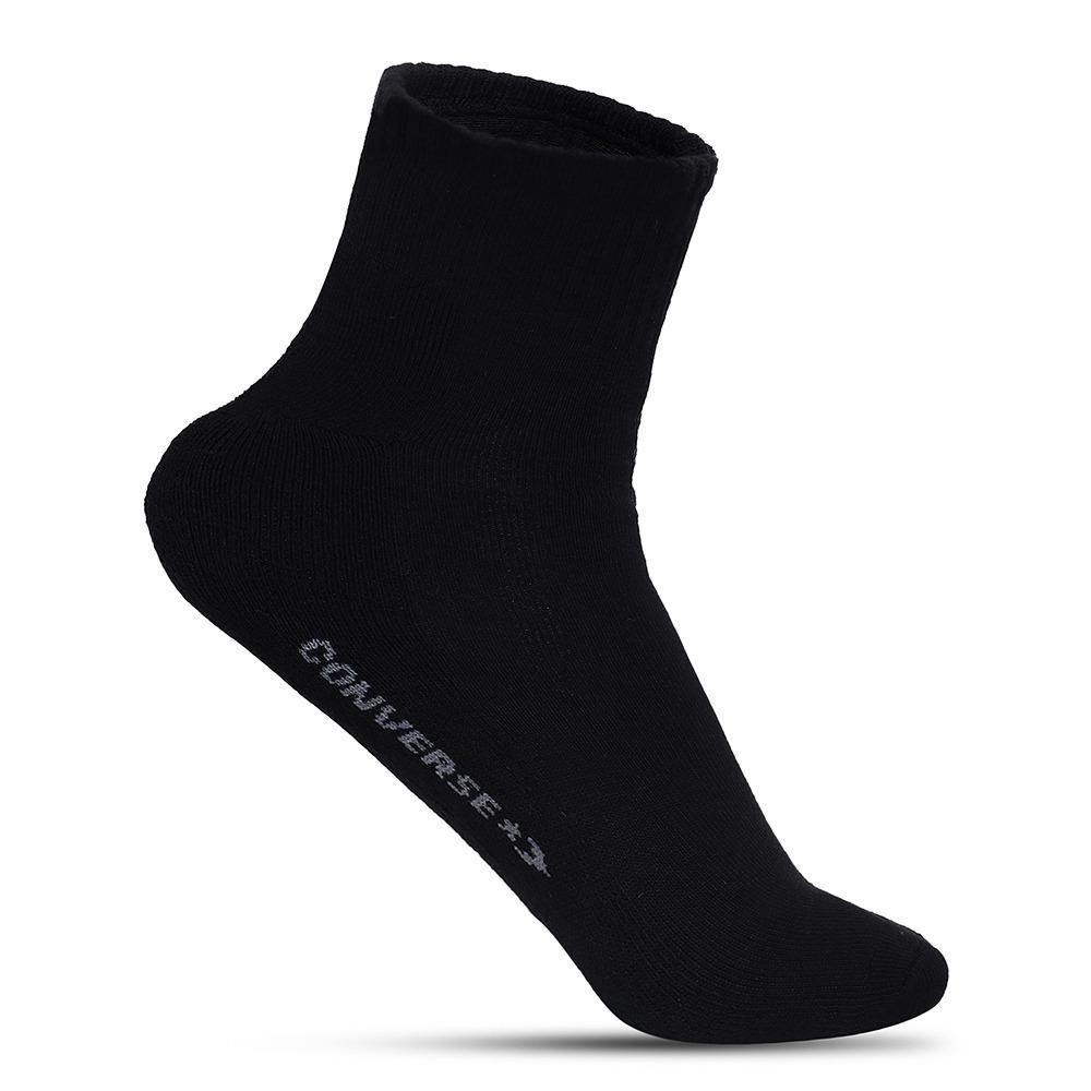 3-Pack Black Quarter Socks