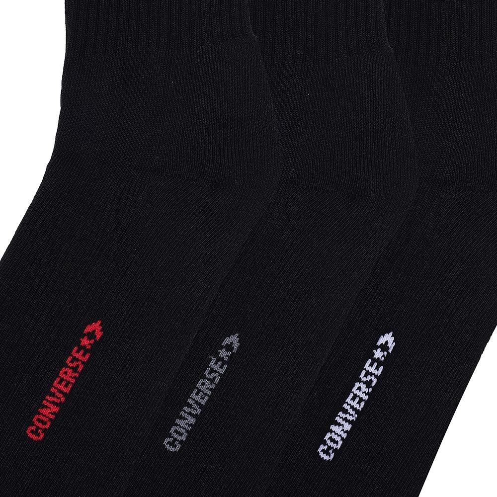 3-Pack Black Quarter Socks