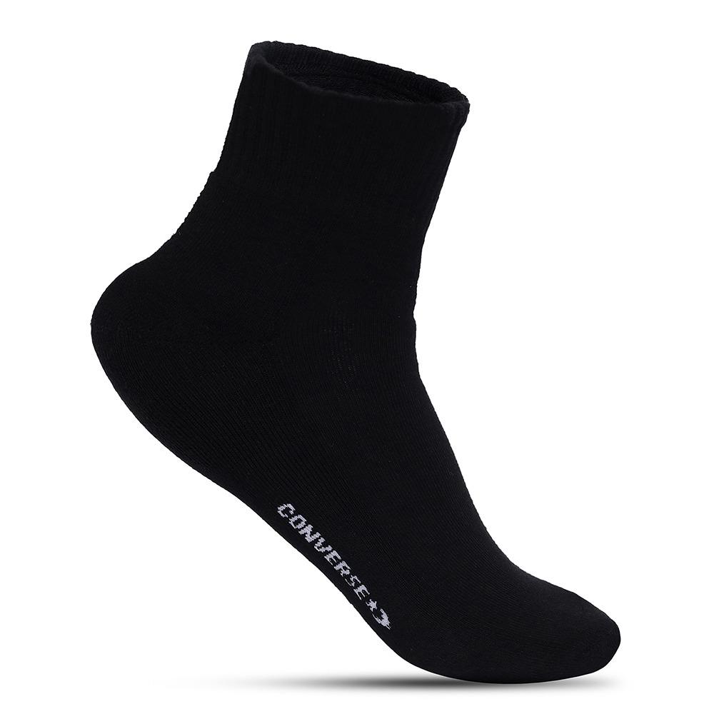 3-Pack Black Quarter Socks