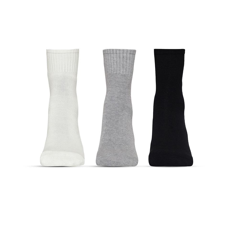 3-Pack Half Cushion Quarter Socks