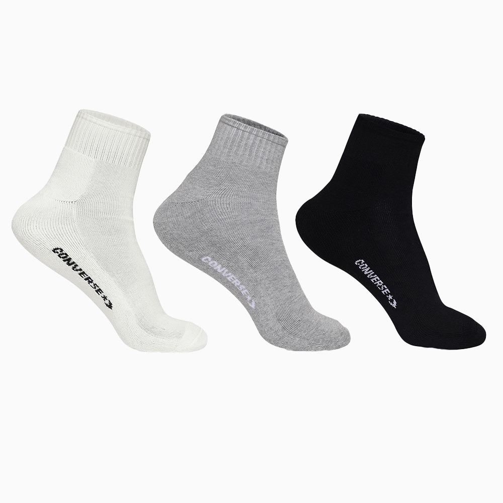 3-Pack Half Cushion Quarter Socks