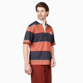 Rugby Striped Short Sleeve Polo T-shirt