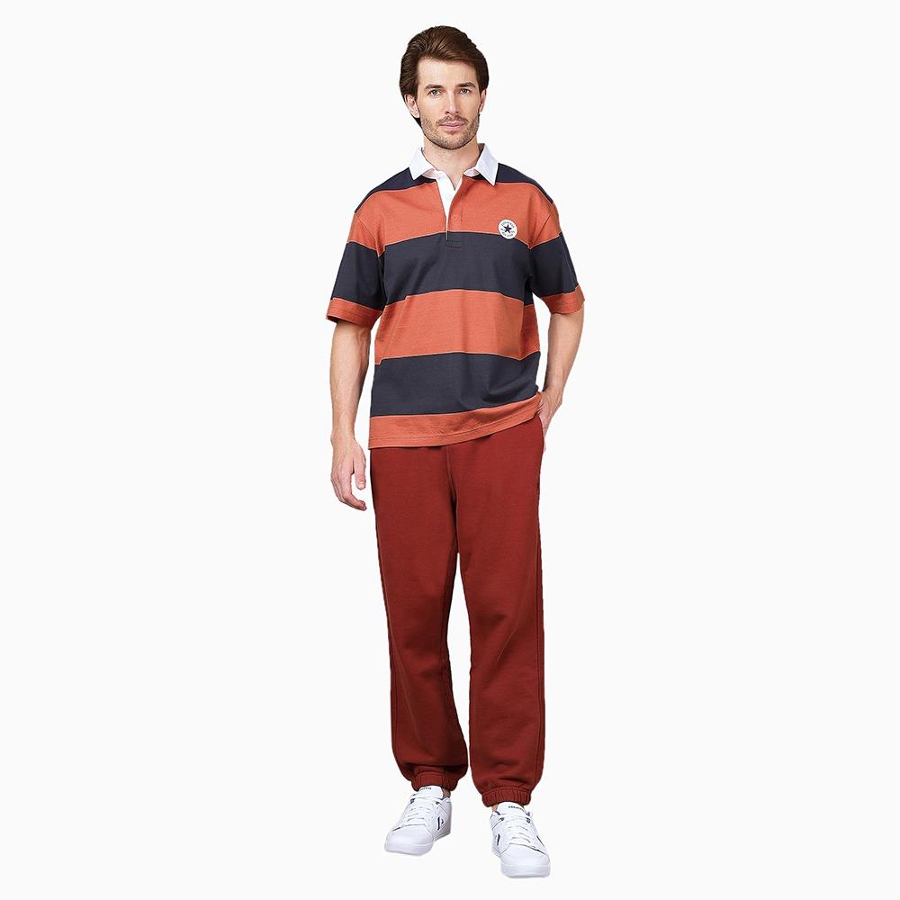 Rugby Striped Short Sleeve Polo T-shirt
