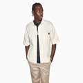 Script Chevron Short-Sleeve Oxford Shirt