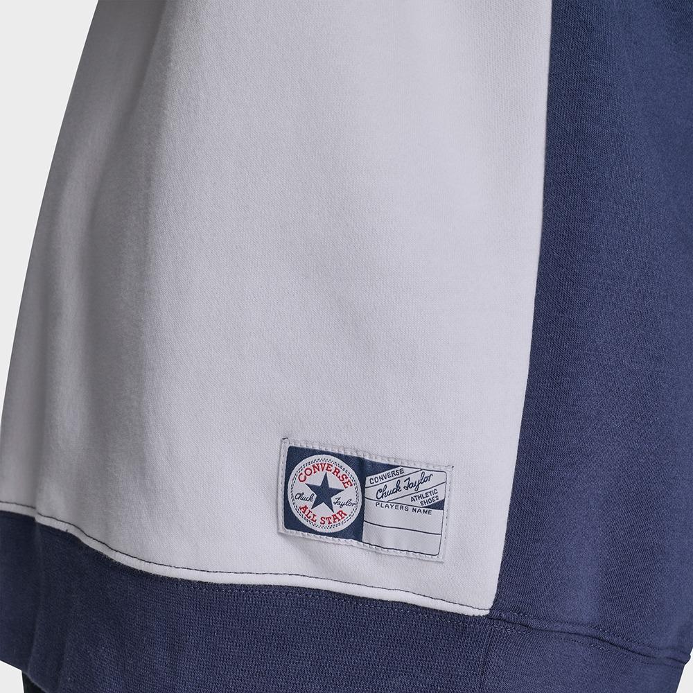 Retro Stripe Relaxed Quarter-Zip Sweatshirt