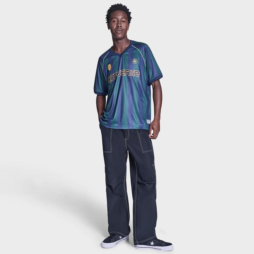 Striped Relaxed Soccer Jersey