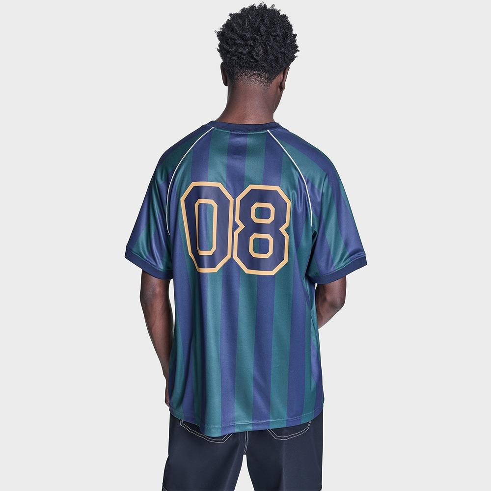 Striped Relaxed Soccer Jersey
