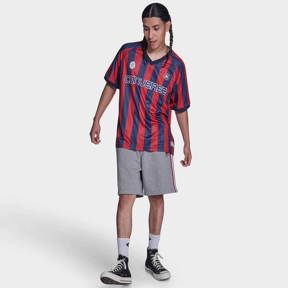Striped Relaxed Soccer Jersey