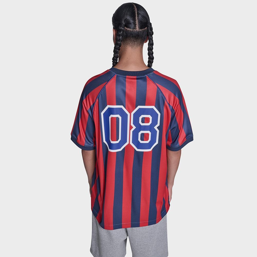 Striped Relaxed Soccer Jersey