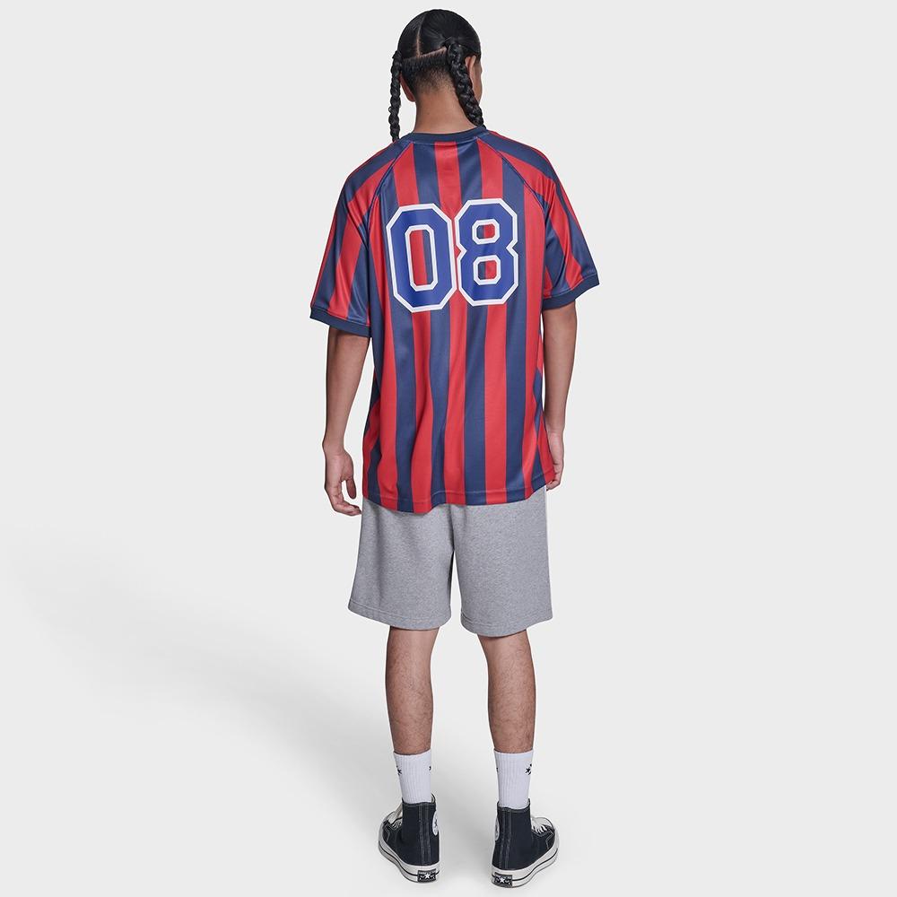 Striped Relaxed Soccer Jersey