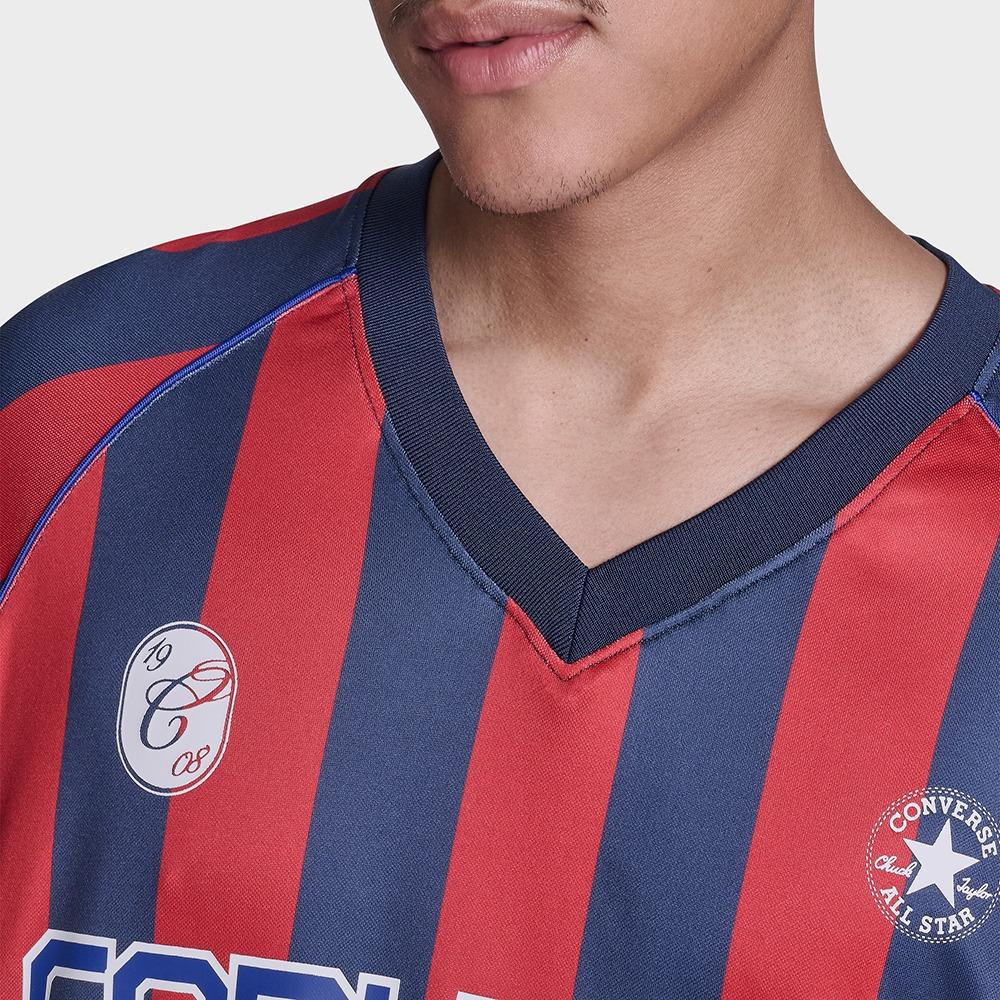 Striped Relaxed Soccer Jersey