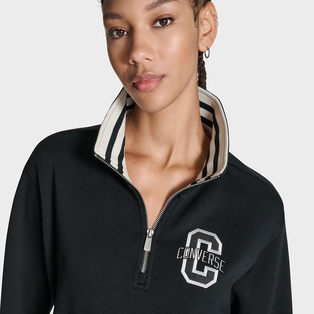 Retro Varsity Half-Zip Pullover