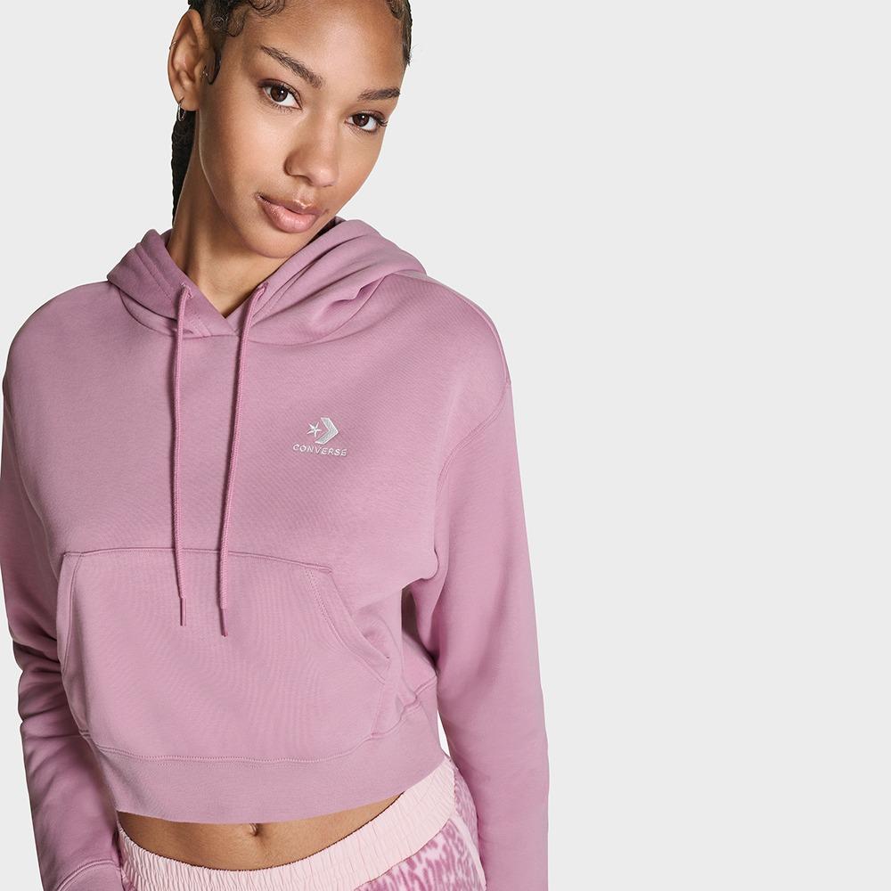 Star Chevron Cropped Hoodie